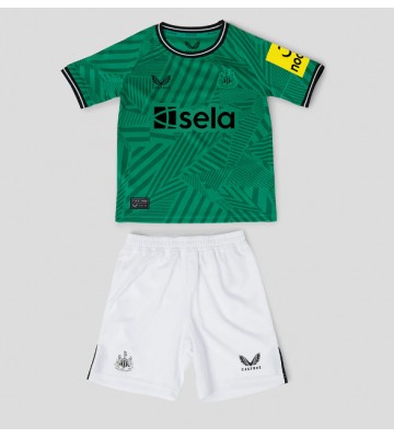 Newcastle United Replika Babytøj Udebanesæt Børn 2023-24 Kortærmet (+ Korte bukser)